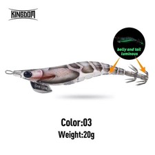 Egi Squid Jig Lures Luminous Slow Sinking Artificial Bait Sea Fishing Hooks
