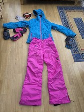 Ski Wear Small Jacket, Medium Trousers, 2 x Gloves & Goggles