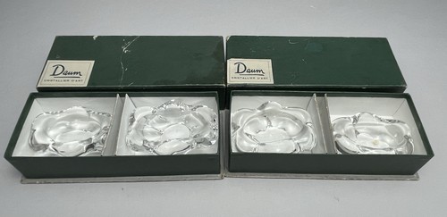 Daum crystal salt cellars - cellars, &