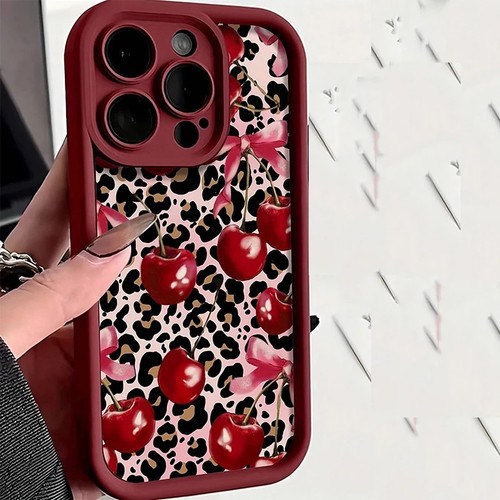 Cherry leopard print - cherry,