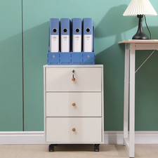 3-Drawer Mobile File Cabinet