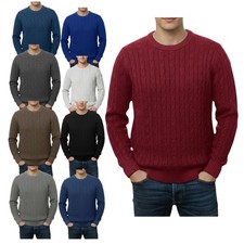 Mens Cable Knit Sweatshirt