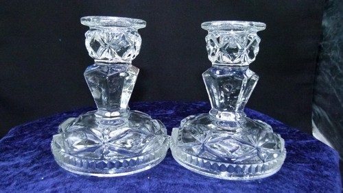 Lead crystal pressed candle - crystal,