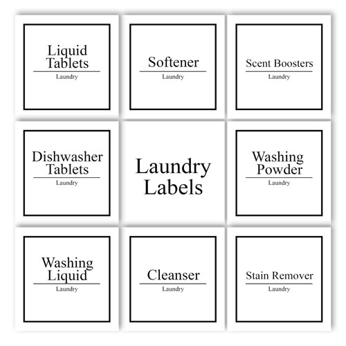 Laundry labels - laundry,