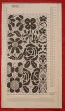 Two Hand Drawn Mylar Sheets For  Brother Electroknit Knitting Machines Flowers