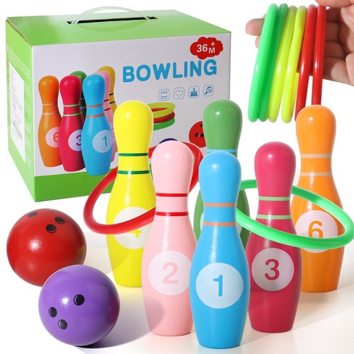 Wooden kids bowling - wooden,