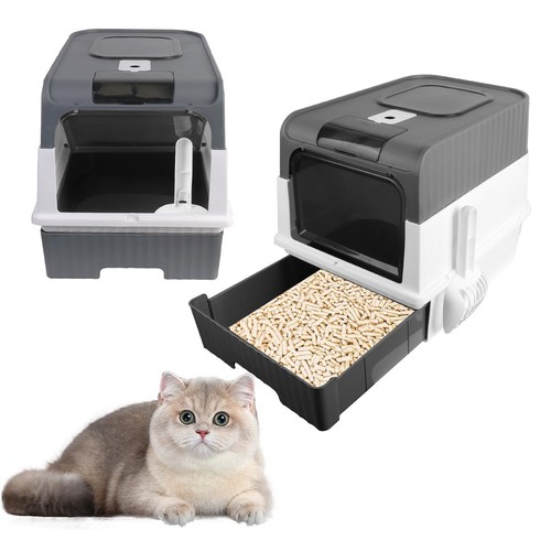 Large cat litter - cat, box