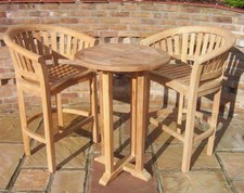 70cm Teak Garden Bar Table &
