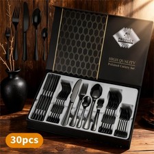 30x Cutlery Dinner Set Solid