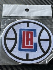 LA CLIPPERS Thermal Adhesive Thin Iron On NBA Basketball Patch 6cm x 6cm