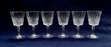 6X Wine Crystal Cut Glasses