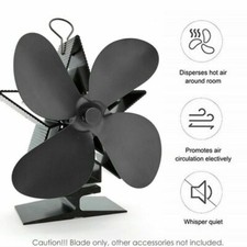 4Blades Wood Stove Fan Heat