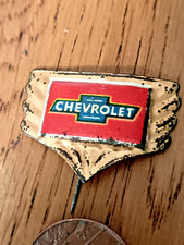 Vintage tin plate CAR LOGO pin badges 1960's  Chevrolet USA