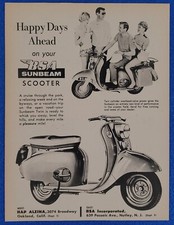 1959 VINTAGE BSA SUNBEAM TWIN SCOOTER "HAPPY DAYS AHEAD" CLASSIC BRITISH DESIGN