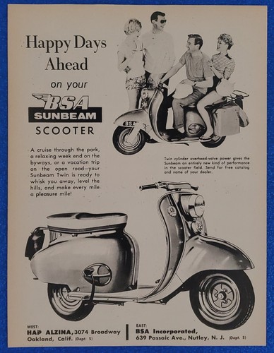1959 vintage bsa sunbeam - 1959,