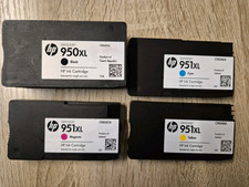 HP 950XL & 951XL Ink Cartridges Genuine BCYM CN045A-CN048A - NO OUTER BOX!