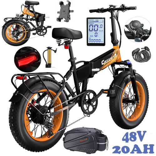 Electric folding bike 48v - bike,
