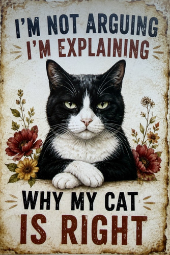 Cat attitude postcard - cat,