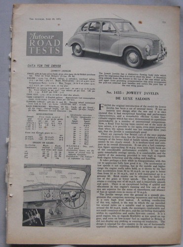 1951 jowett javelin original - 1951,