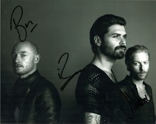 MUSIC: BIFFY CLYRO SIGNED 10x8 PORTRAIT PHOTO+COA *PUZZLE* *MOUNTAINS* **PROOF**