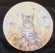 Vintage Hamilton Collection "TIGER'S FANCY" Kitten Classics Decorative Plate