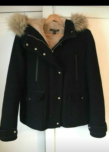 Zara black short duffle - black,