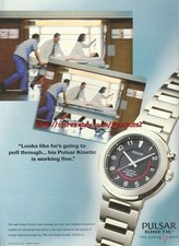 Pulsar Kinetic "The Living Watch" 1999 Magazine Advert #214