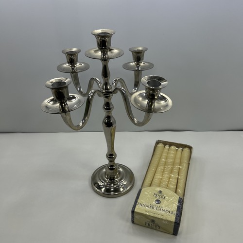 Metal candelabra arm - candelabra, 5-arm