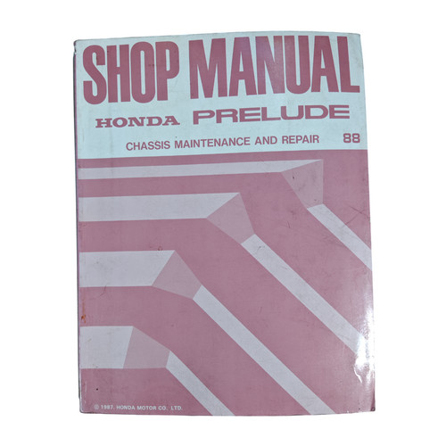 Honda prelude shop manual - prelude,