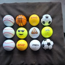 Novelty sports golf balls