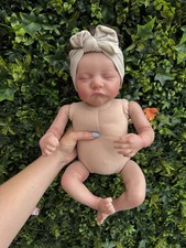 Reborn Hand Painted Realistic Baby Doll Soft Bodied With Cute Bow life like