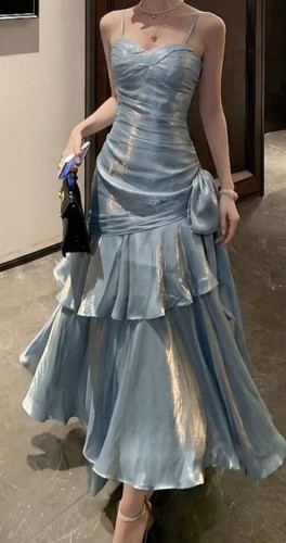 Irredescent light blue prom - irredescent,