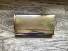 KURT GEIGER SMALL GOLD BAG CROSSBODY/CLUTCH  -  RRP £89