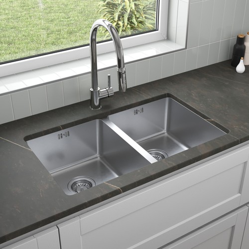 Stainless steel kitchen sink - stainless,