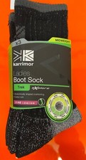 3 Pairs - Karrimor Ladies Boot Socks, Black,Midweight, Trek Explore, Size UK 4-8