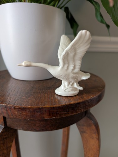 Vintage white porcelain flying - vintage,