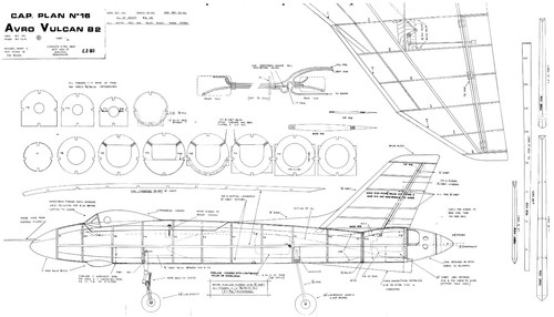 Avro vulcan plans - avro, span