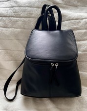 Jobis Black Leather Backpack
