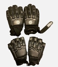 2 pair FAT BOY size MEDIUM PAINT BALL GLOVES one pair FINGERLESS size M damage