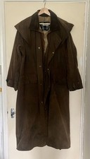 Barbour Stockman Wax Coat Jacket Country Outdoor Brown Mens Medium