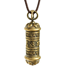 Tibetan Prayer Wheel Pendant