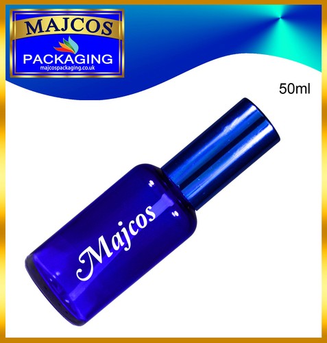 50ml empty cobalt - blue, glass