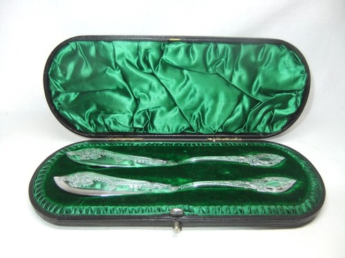 Antique solid silver - antique, butter
