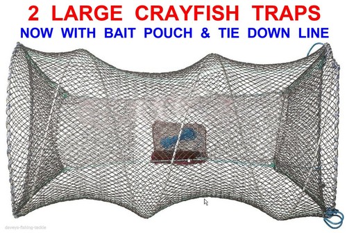 Large crayfish traps line - 2, traps+line