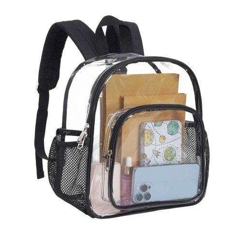 Clear tote bag school backpack - clear,