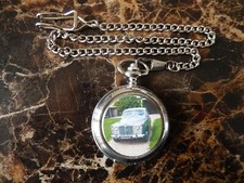 ROVER P4 CHROME POCKET WATCH WITH CHAIN (NEW)