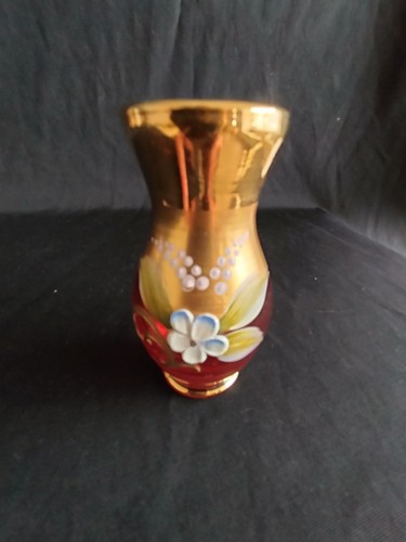 Vintage ruby glass - ruby, czech