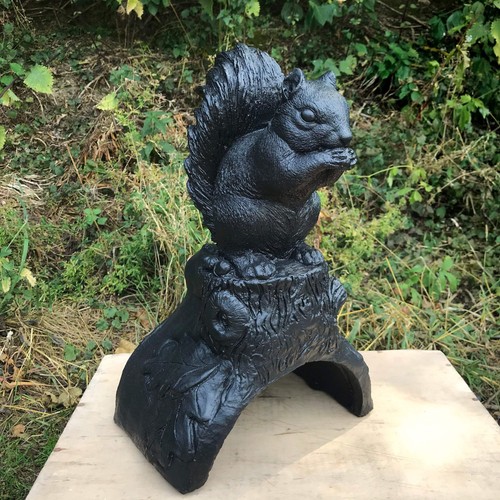 Squirrel half round - , roof
