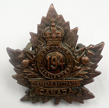Genuine WW1 194th Battalion