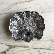 Vintage RWP Pewter Leaf Heart